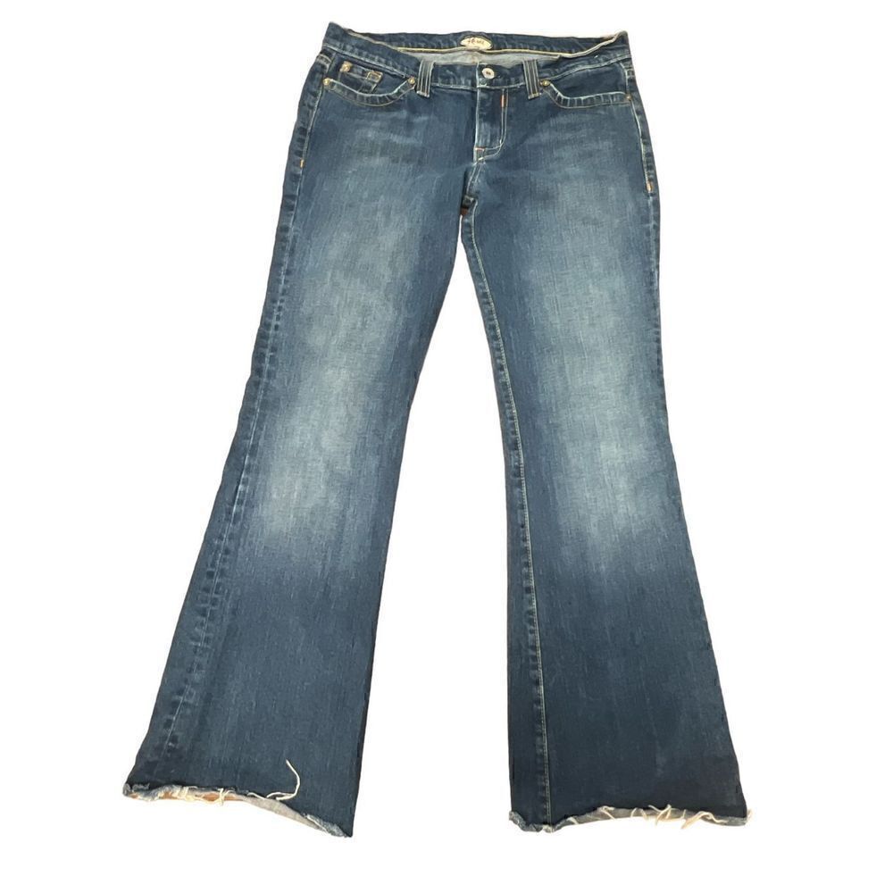 Kasil David lim boot cut raw hem patchwork pockets size 30